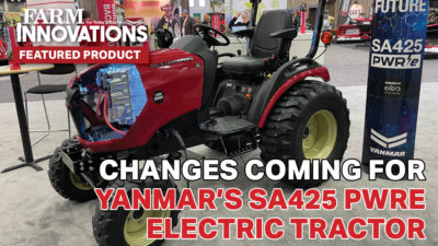 Changes Coming for Yanmar’s SA425 PWRe Electric Tractor