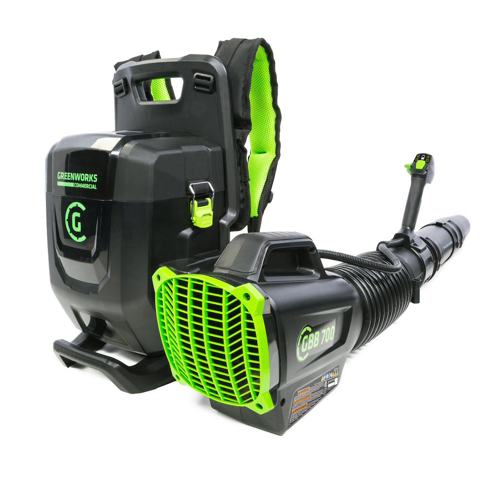 Greenworks Commercial Adds New 82 Volt Dual Battery Port Backpack