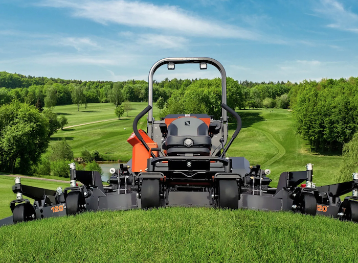 large mowing tractor