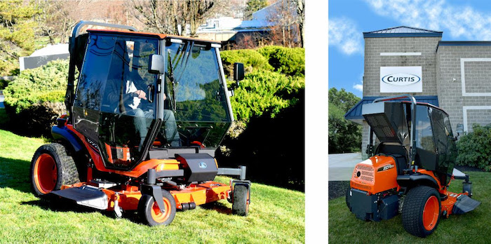 Zero turn mower with ac online cab